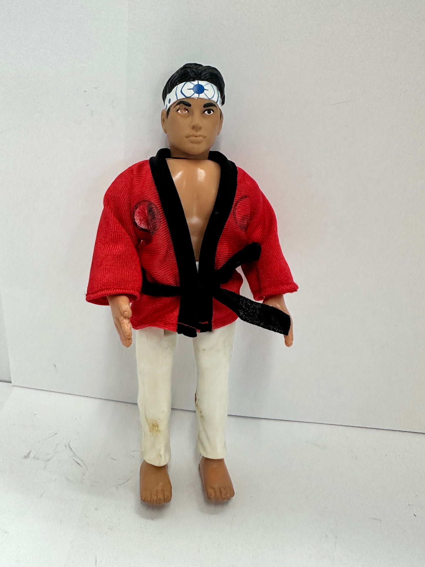 VTG Karate Kid - Daniel LaRusso - Remco 1986 Action Figure - Red Gi