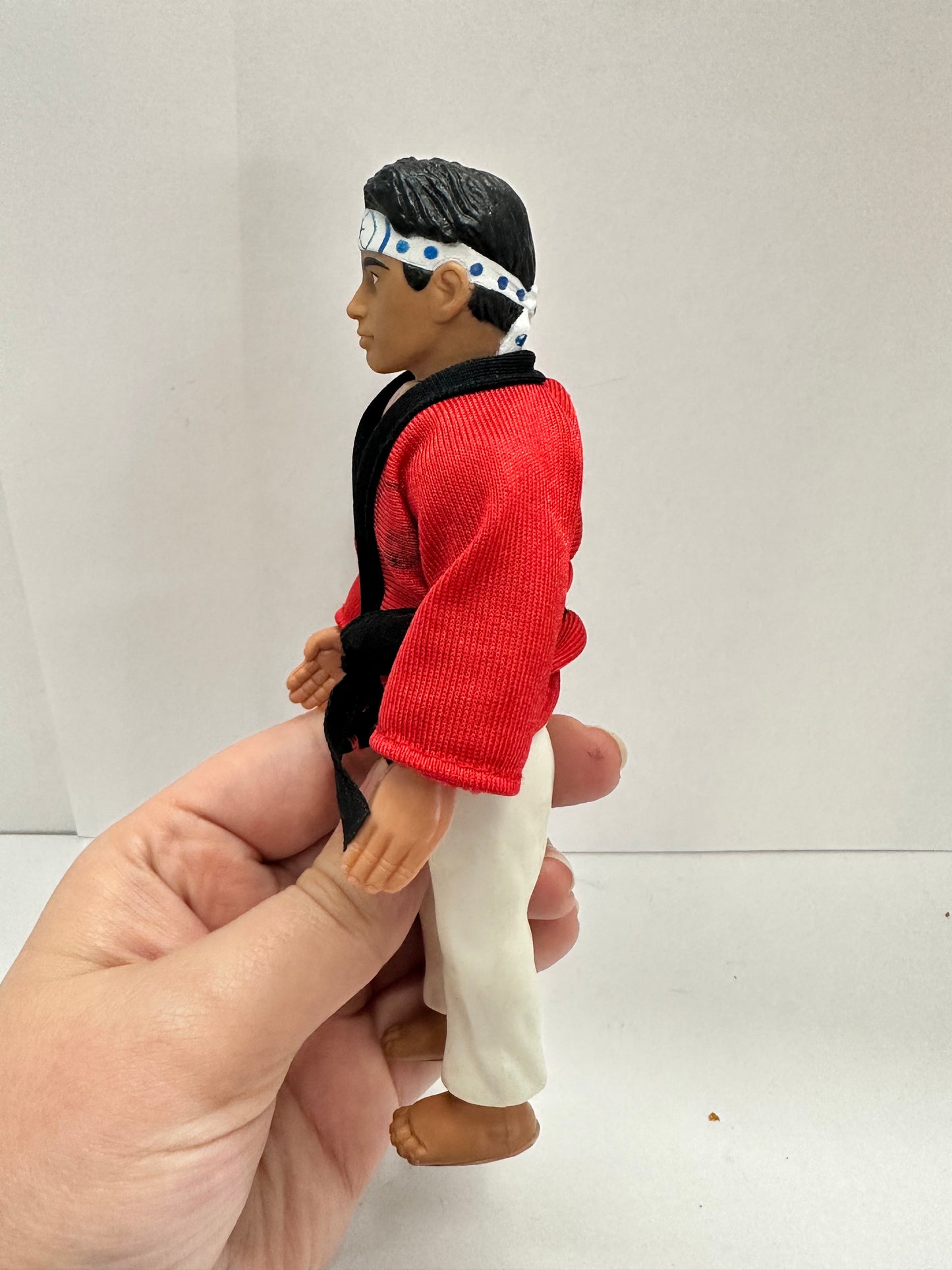 VTG Karate Kid - Daniel LaRusso - Remco 1986 Action Figure - Red Gi