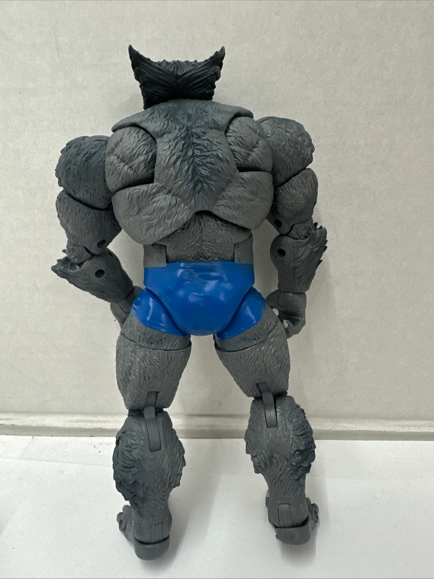 Marvel Legends Retro Grey Beast 6" Figure 2 Heads 4 Hands X-Men Incomplete