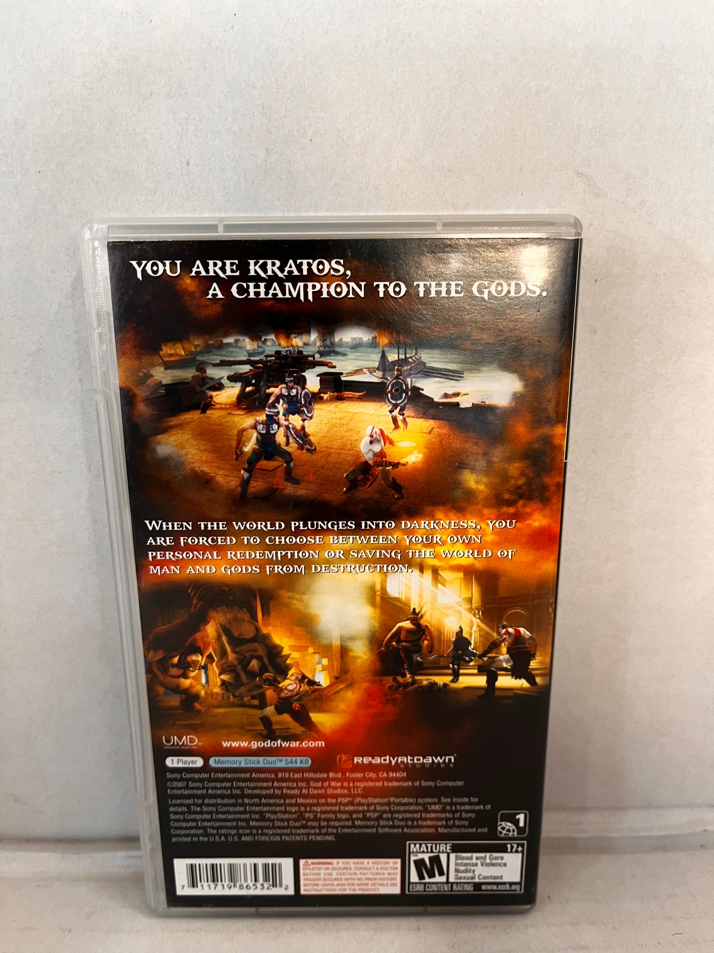 Sony God Of War Chains of Olympus (PSP, 2008) CIB Untested