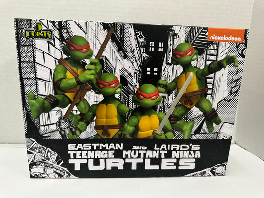 Mezco 5 Point Eastman & Laird's 2004 TMNT 4 Figure Deluxe Set