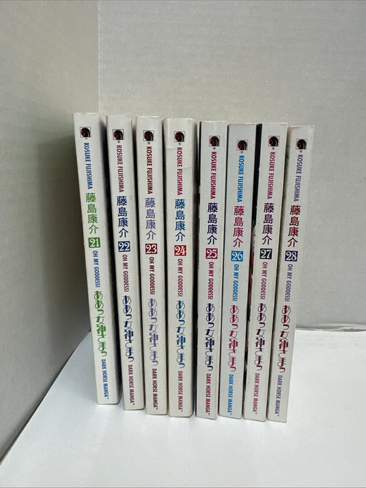 Oh My Goddess! Manga Lot Of 8, English, Volumes 21-28