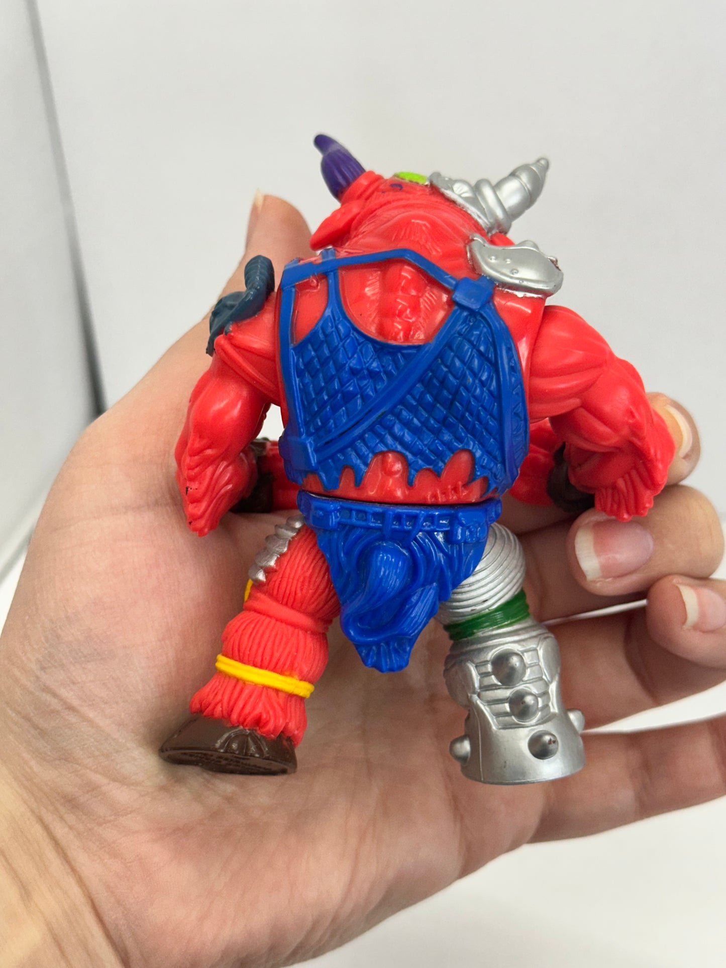 TMNT Teenage Mutant Ninja Turtle Groundchuck Red Bull 1991 Vintage Loose #1