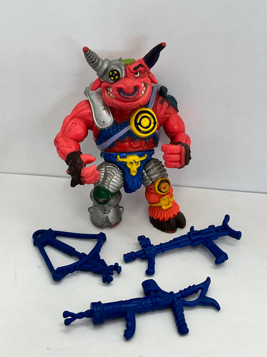 TMNT Teenage Mutant Ninja Turtle Groundchuck Red Bull 1991 Vintage Loose #2