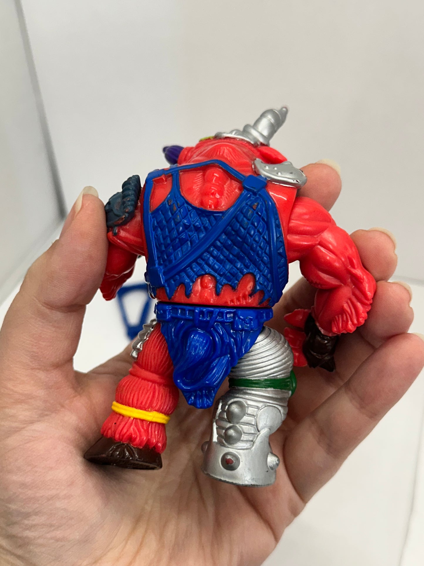 Vintage TMNT 1991 Groundchuck Teenage Mutant Ninja Turtles w/ 2 Blue Weapons #3