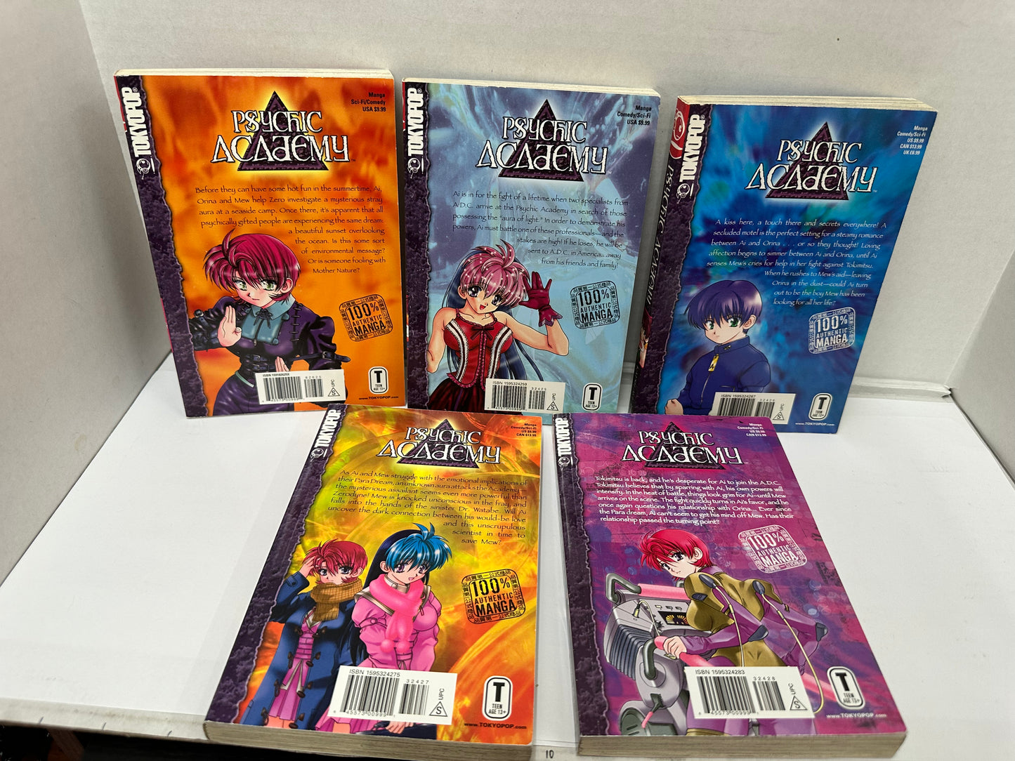 PSYCHIC ACADEMY Vol. 5-9 Books Comic Graphic Novel Manga Lot