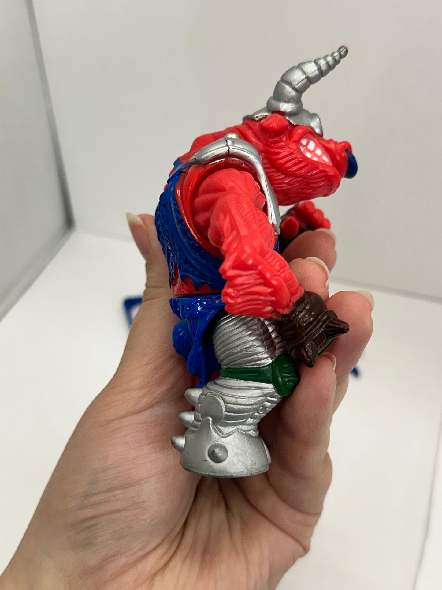 Vintage TMNT 1991 Groundchuck Teenage Mutant Ninja Turtles w/ 2 Blue Weapons #3