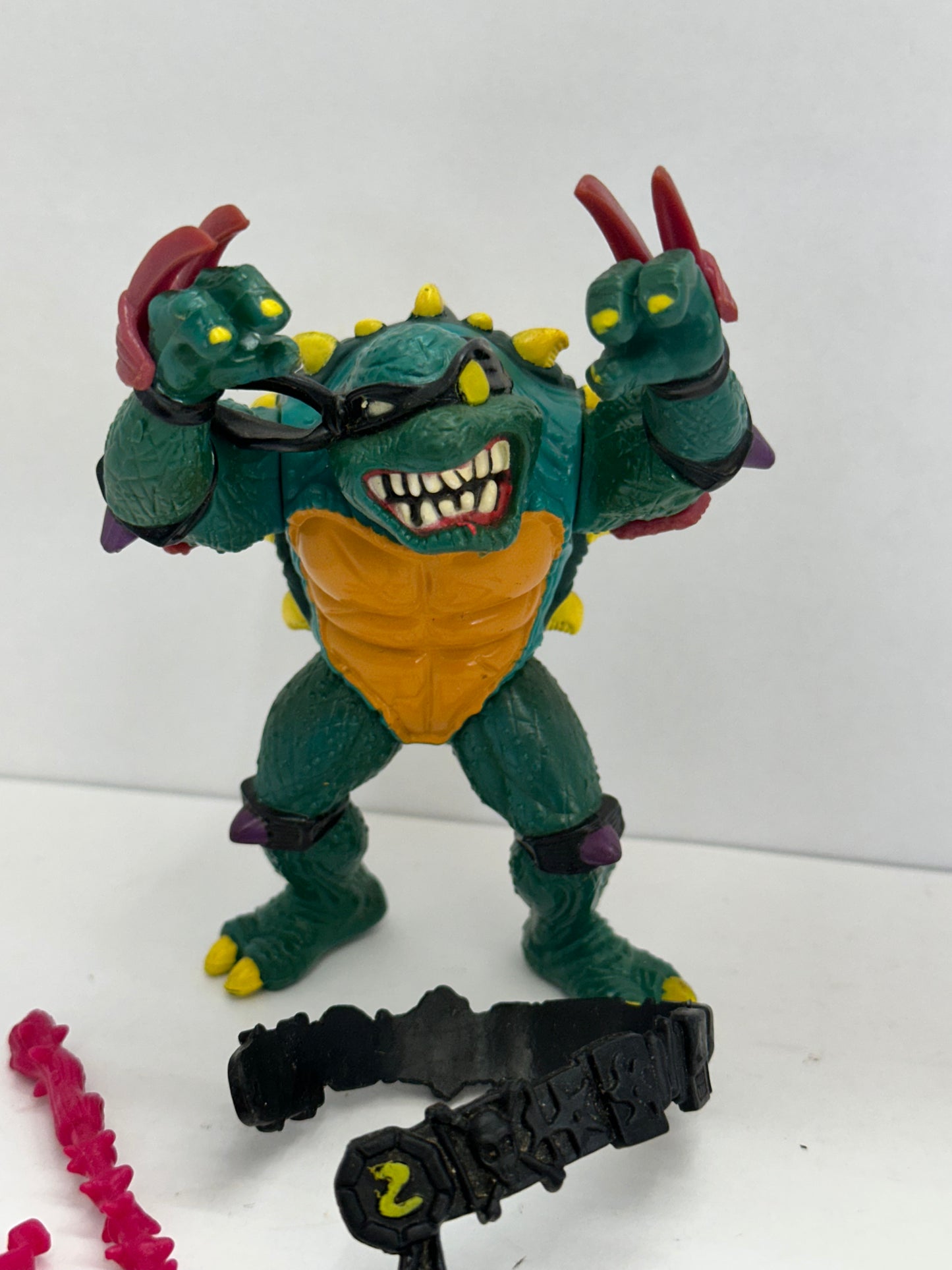 Vintage - 1990 - SLASH BLACK BELT TMNT Teenage Mutant Ninja Turtles Figure #2