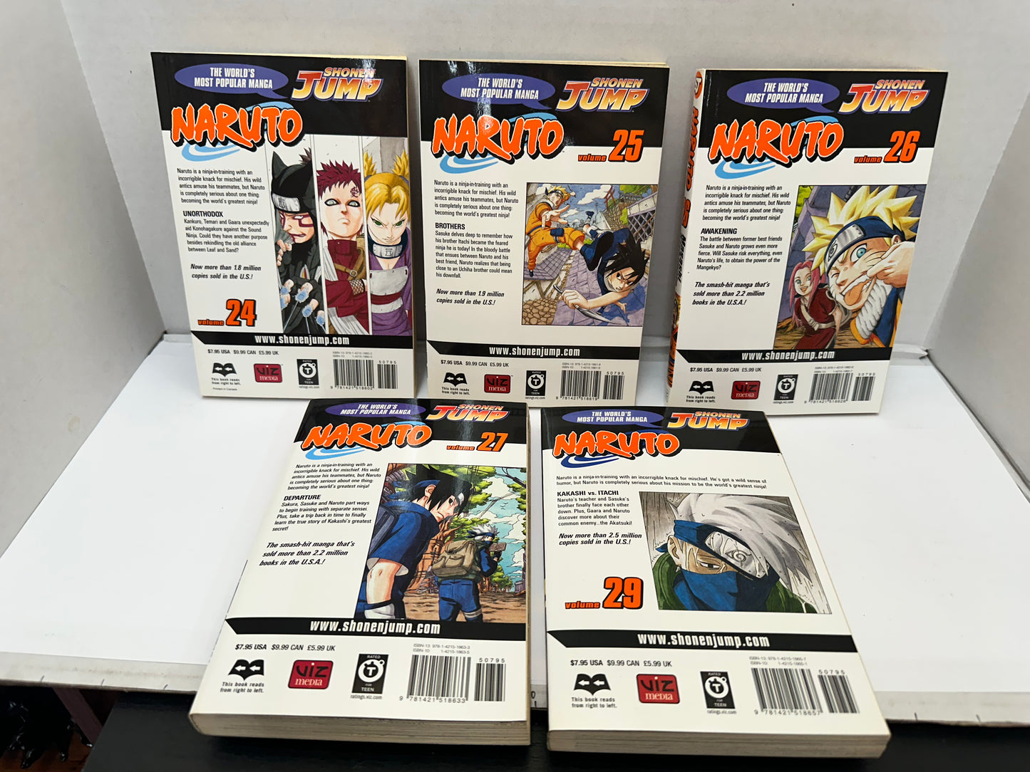 LOT OF 11 NARUTO MANGA VOL. 24-35 MASASHI KISHIMOTO VIZ Media Missing Vol. 28