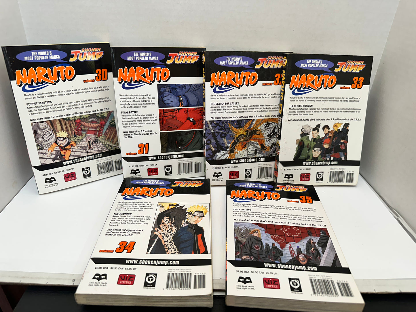 LOT OF 11 NARUTO MANGA VOL. 24-35 MASASHI KISHIMOTO VIZ Media Missing Vol. 28