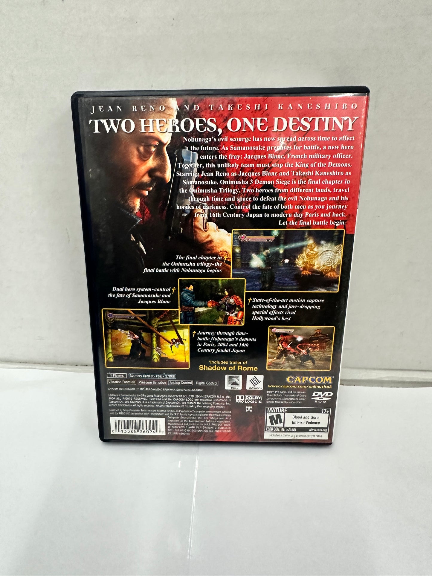 Onimusha 3 Demon Siege Playstation 2 PS2 Instruction Manual Booklet ONLY