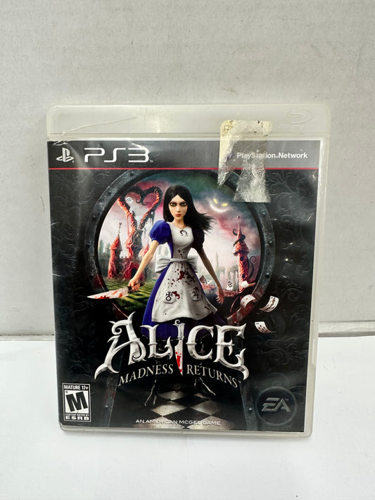 Alice: Madness Returns (Sony PlayStation 3 PS3, 2011) American McGee - Tested