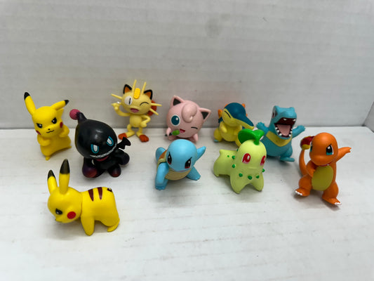 Pokemon Mini Battle Figures Lot Of 10 Tomy Wicked Cool Toys PVC 2019 WCT 1.5"