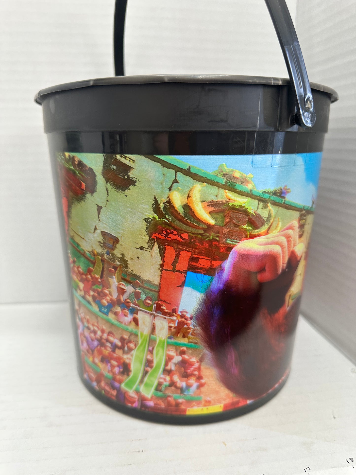 Super Mario Bros Movie Popcorn Tin Bucket Zinc Plastic Multicolor