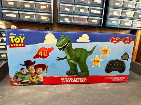 Viral Toy Story Remote control Inflatable Rex 4ft Tall RC Dinosaur Toy