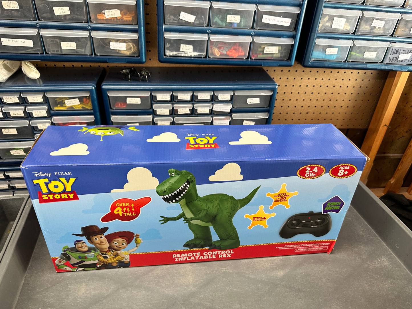 Viral Toy Story Remote control Inflatable Rex 4ft Tall RC Dinosaur Toy