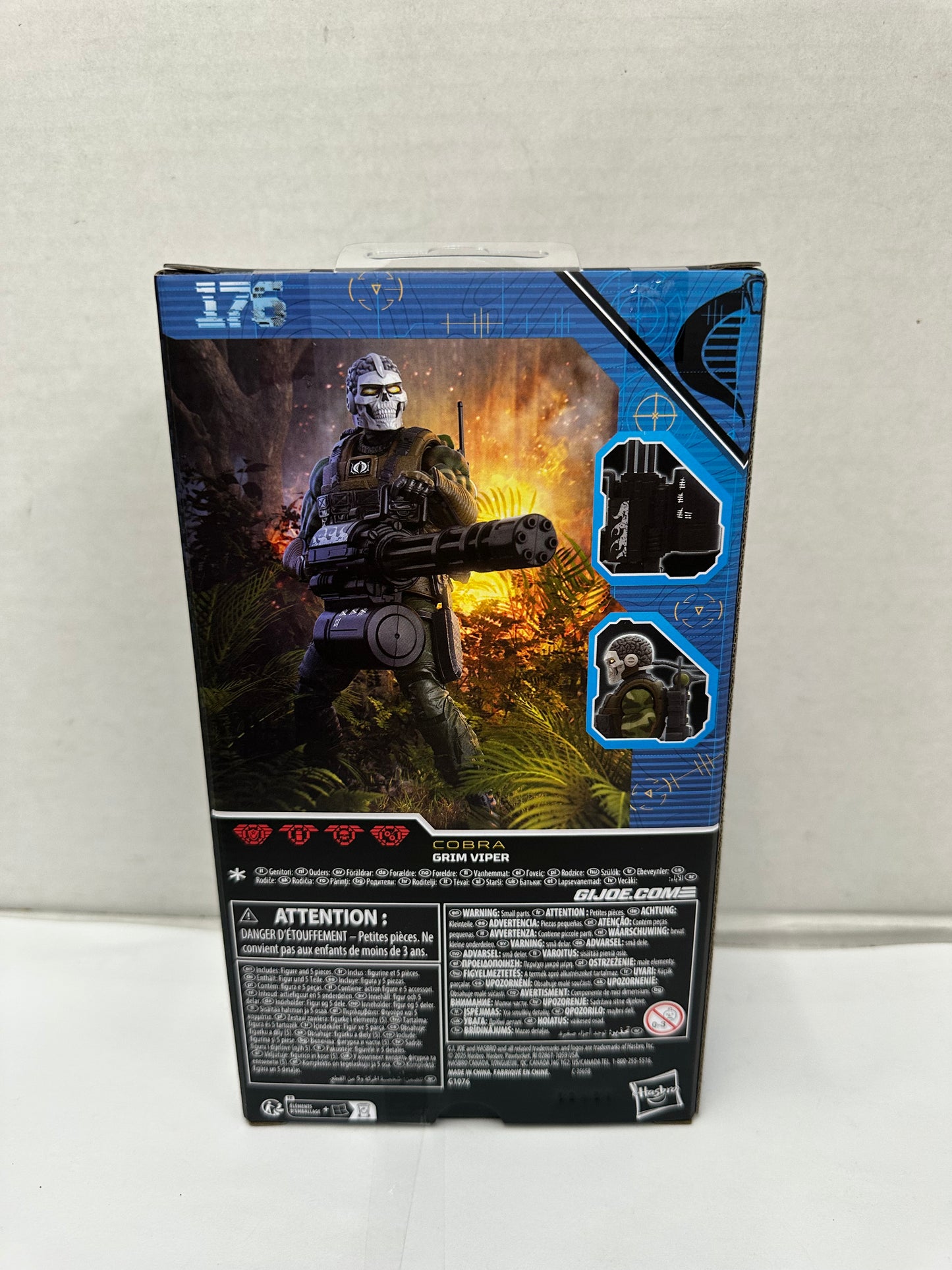 Hasbro G.I. Joe Classified Series Cobra #176 GRIM VIPER 6" Action Figure!