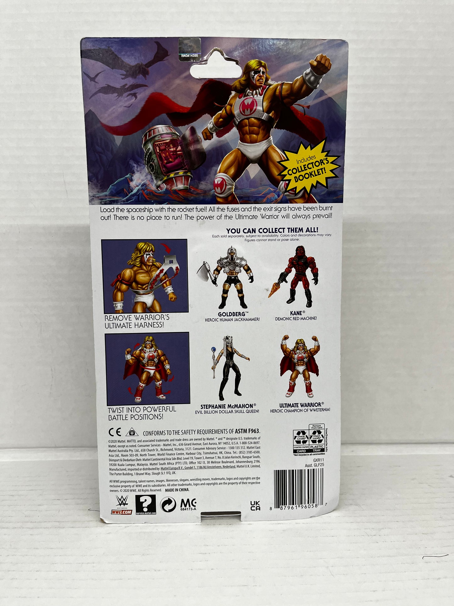 Ultimate Warrior Masters of the WWE Universe MOTU Wrestling