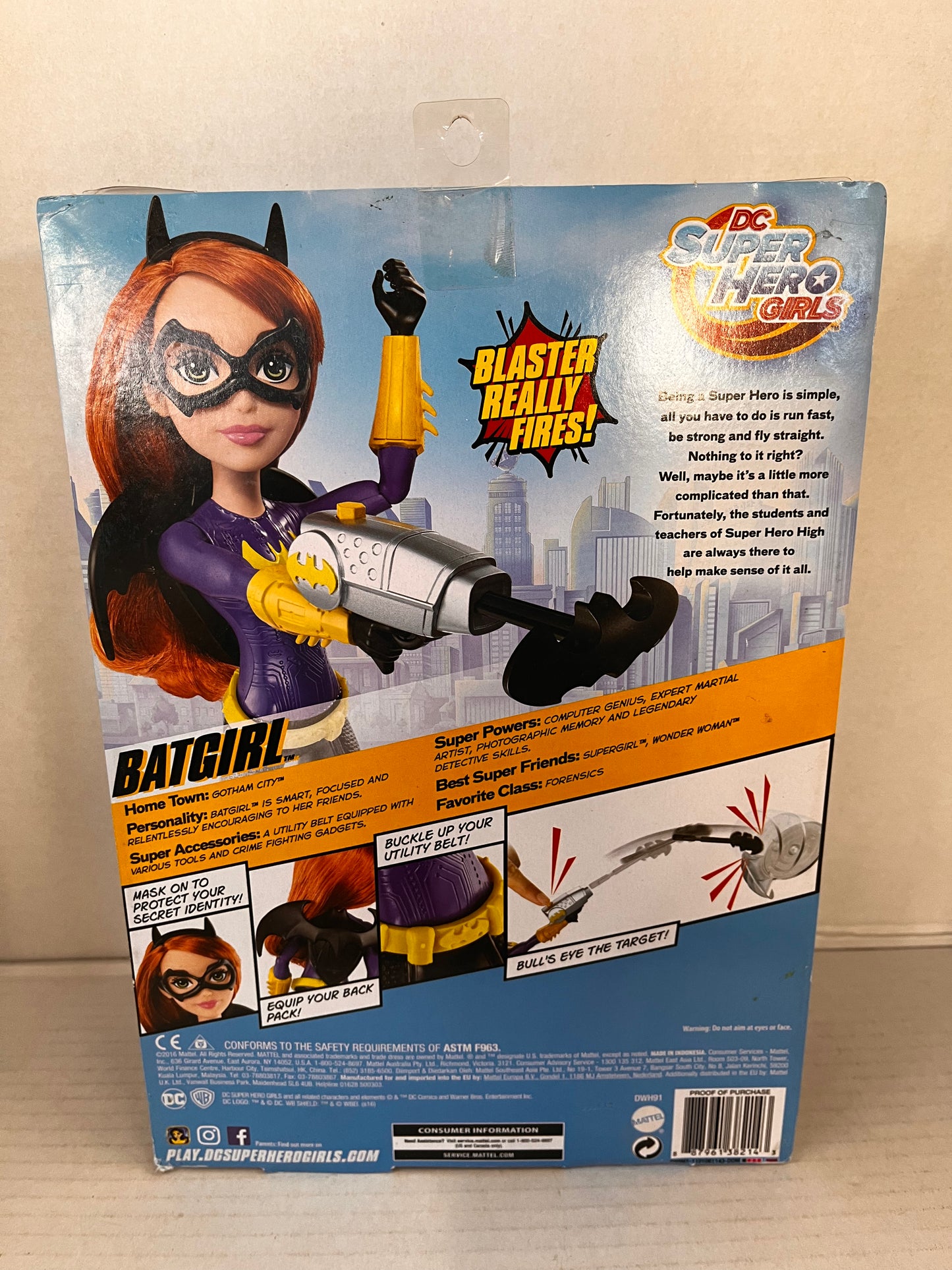 Batgirl Doll DC Super Hero Girls Blaster Action 2016