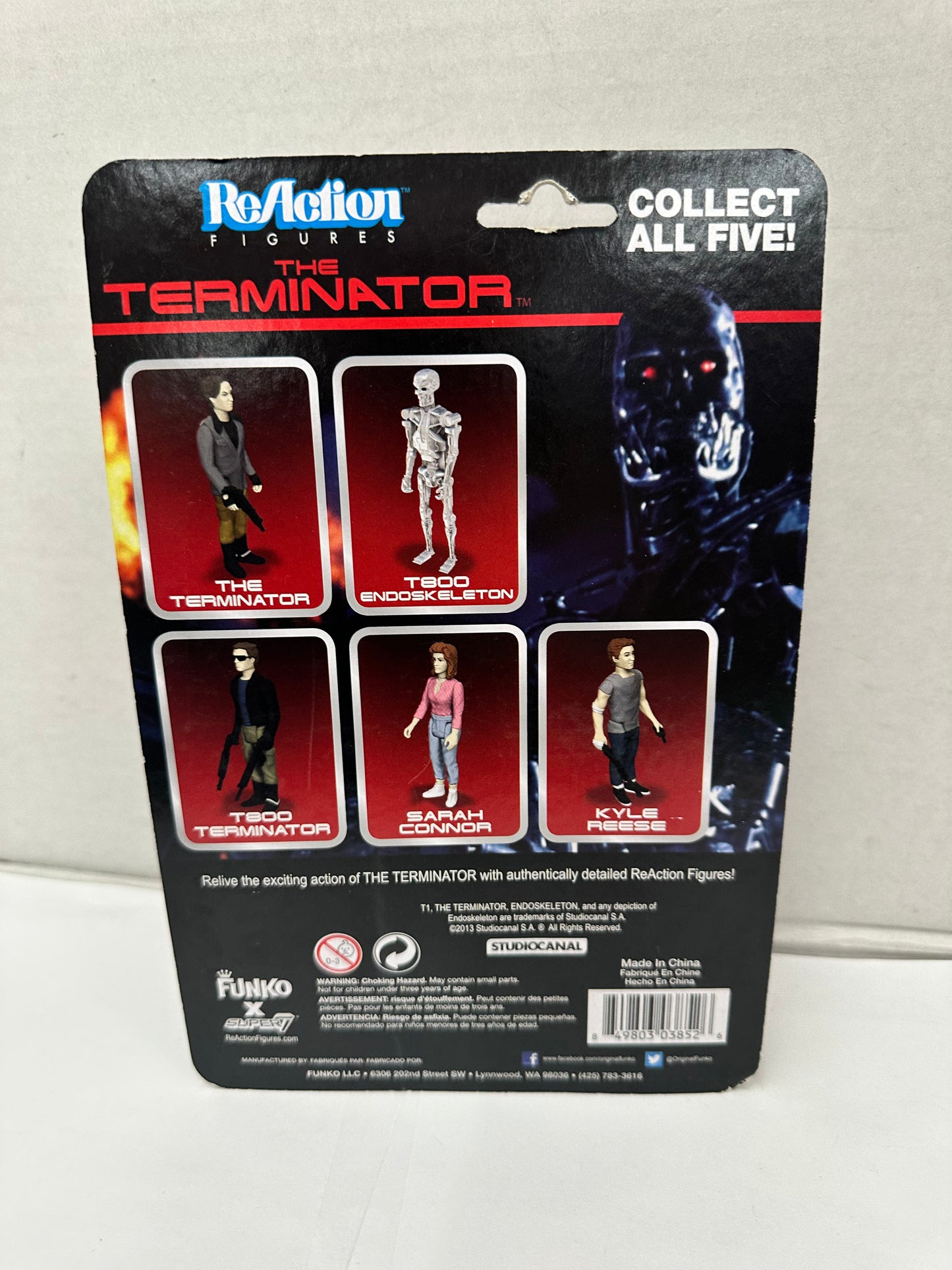 Sarah Connor 2013 The Terminator 3.75" SUPER 7 ReAction NEW MOC