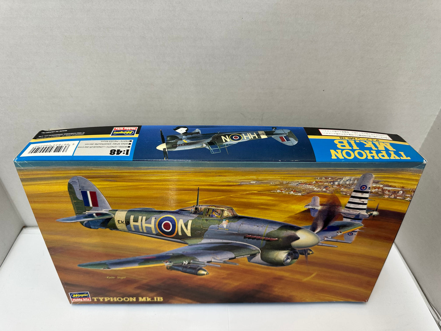 Typhoon Mk.IB Royal Air Force Fighter Hasegawa Airplane 1/48 JT59 Open Box