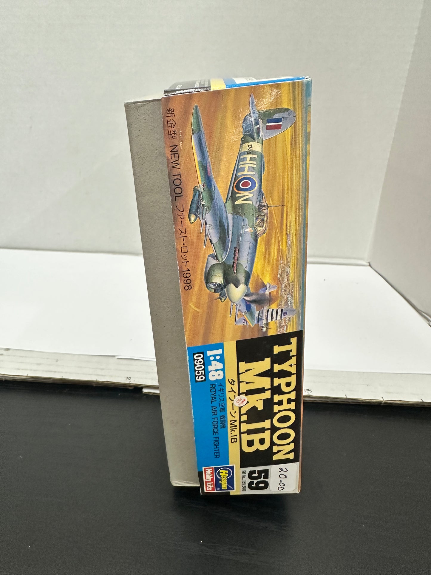 Typhoon Mk.IB Royal Air Force Fighter Hasegawa Airplane 1/48 JT59 Open Box