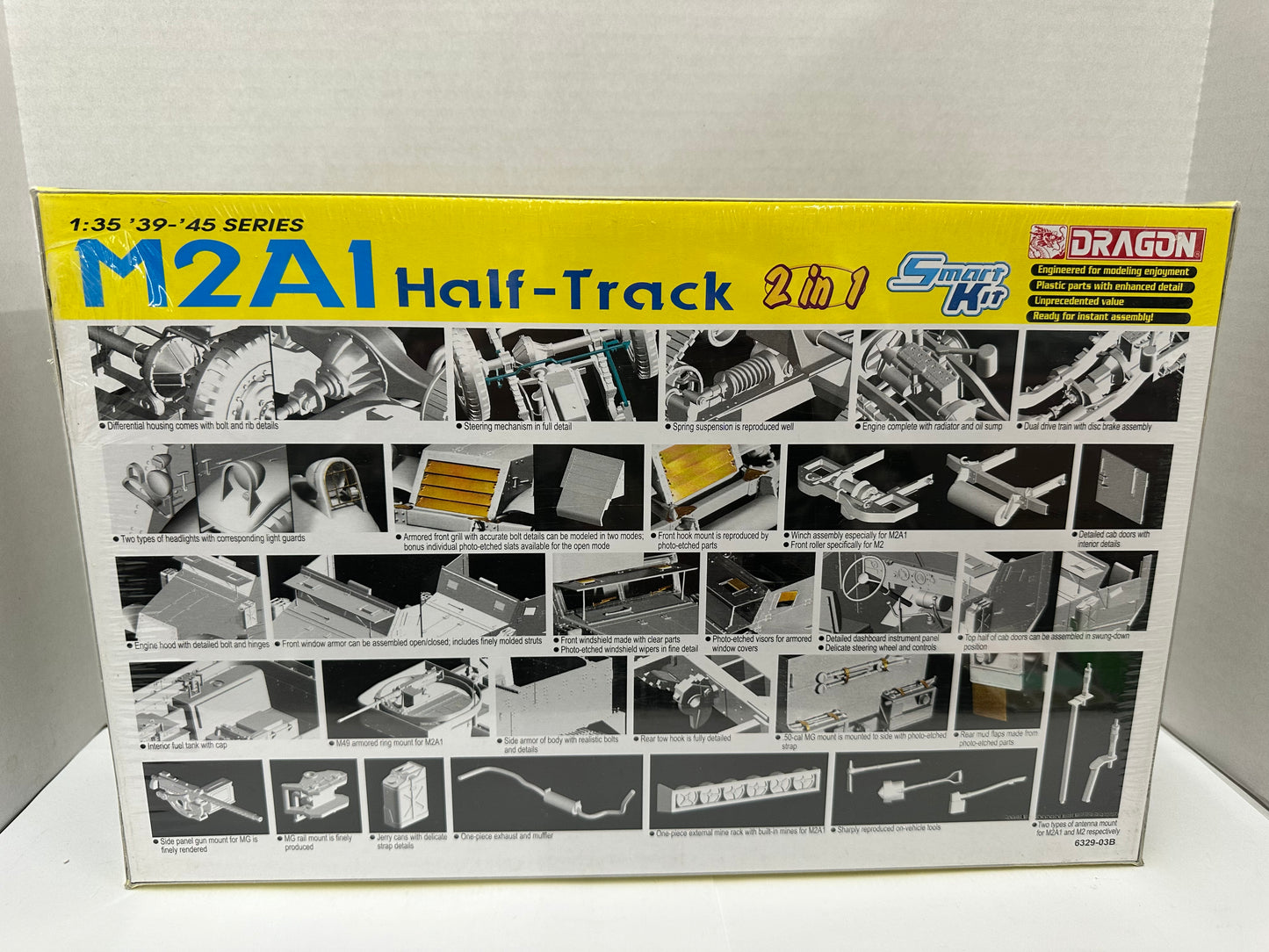 VINTAGE DRAGON M2A1 HALF-TRACK SMART 1/35 SCALE MODEL KIT 6329 - FACTORY SEALED