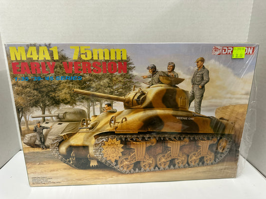DRAGON 1/35 M4A1 SHERMAN 75mm EARLY VERSION #6048  SEALED