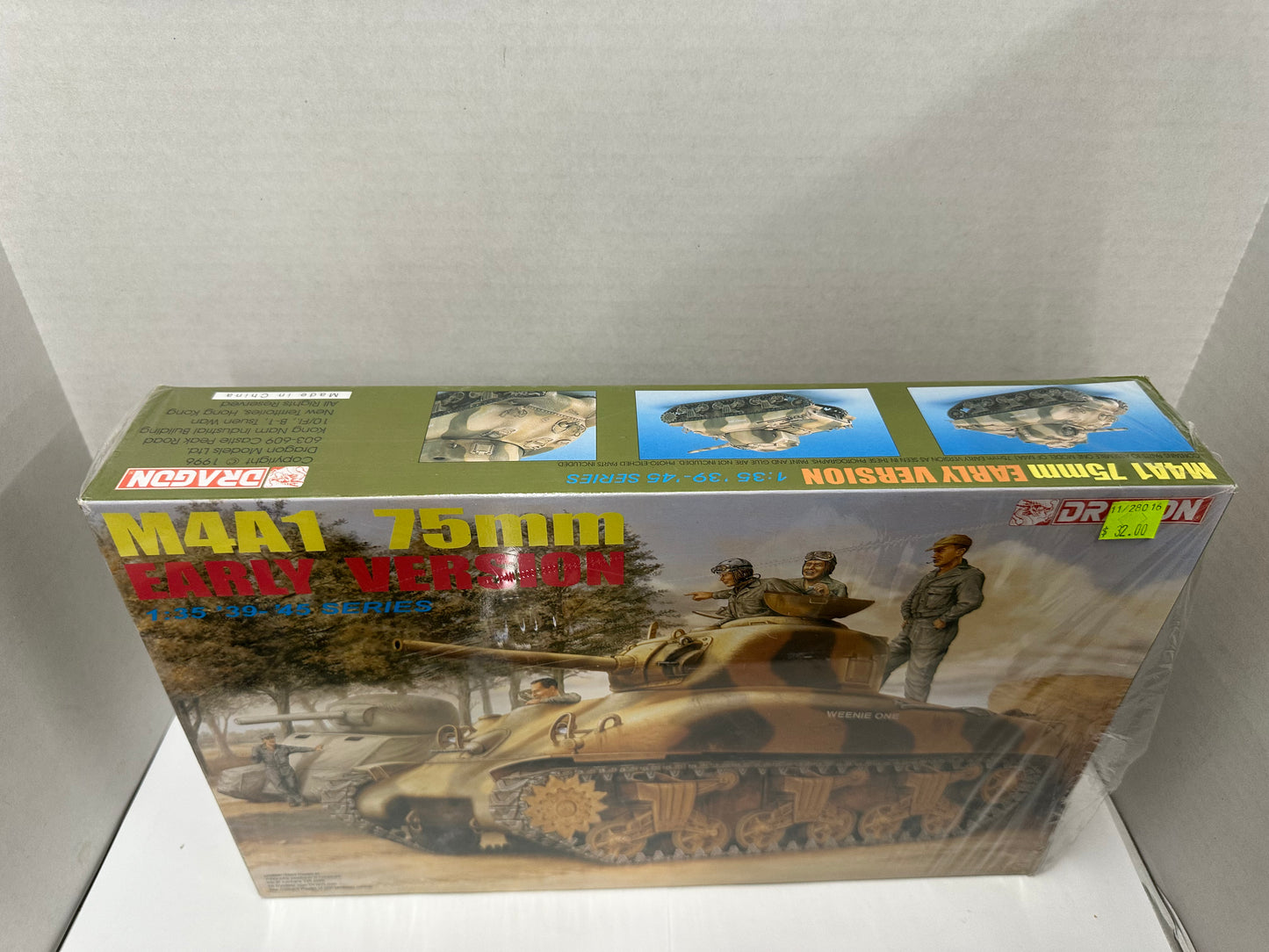 DRAGON 1/35 M4A1 SHERMAN 75mm EARLY VERSION #6048  SEALED