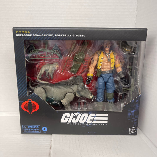 G.I. Joe Classified Series #125 Cobra Dreadnok Gnawgahyde, Porkbelly & Yobbo