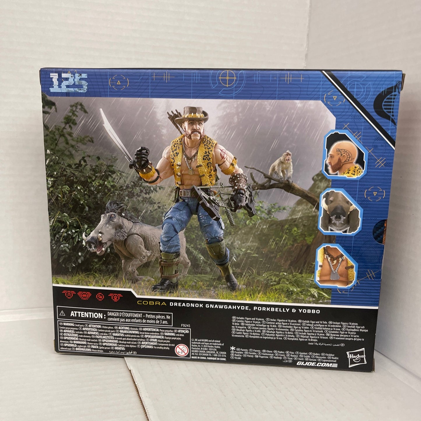 G.I. Joe Classified Series #125 Cobra Dreadnok Gnawgahyde, Porkbelly & Yobbo