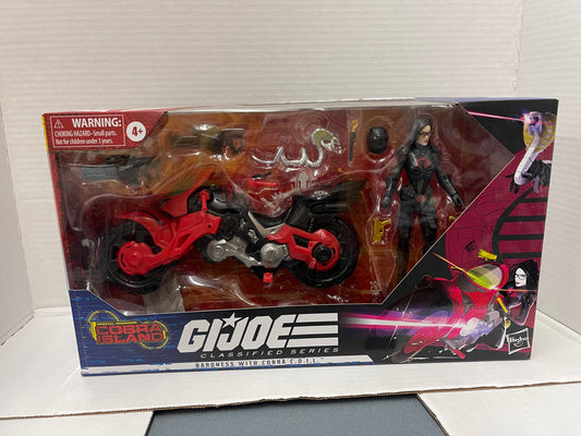 G.I. Joe Classified BARONESS w COBRA COIL Motorcycle Cobra Island #13