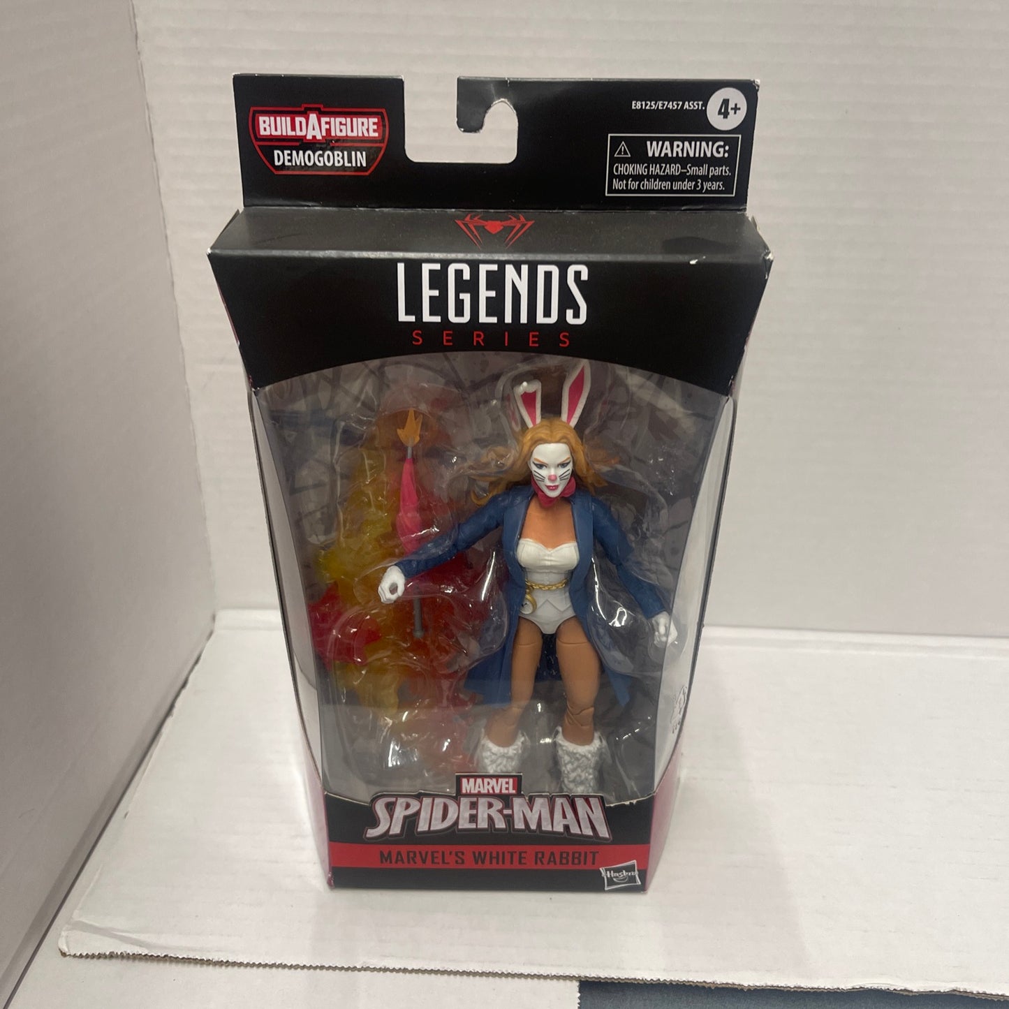 Marvel Legends White Rabbit Figure Spider-Man Demogoblin BAF
