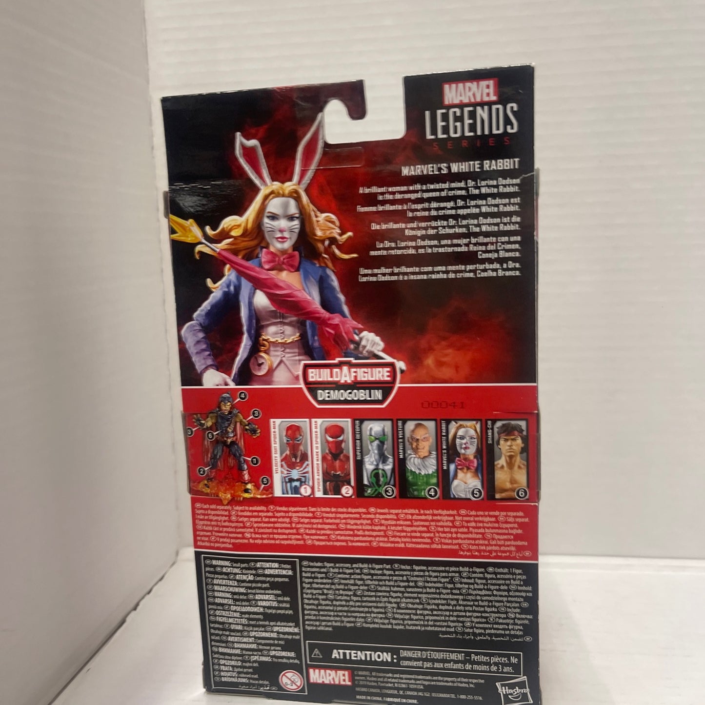 Marvel Legends White Rabbit Figure Spider-Man Demogoblin BAF