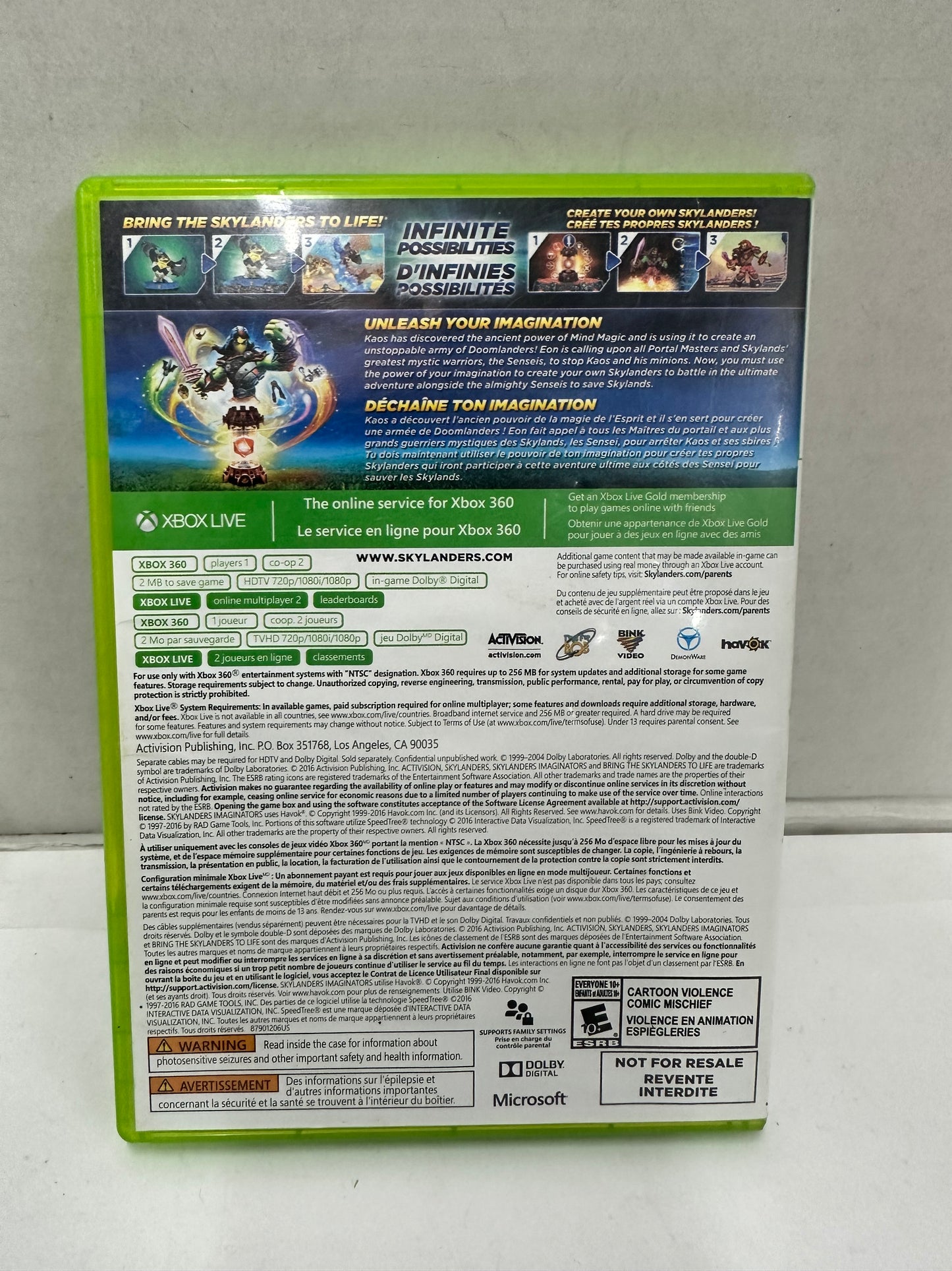 Skylanders: Imaginators (Microsoft Xbox 360, 2016)