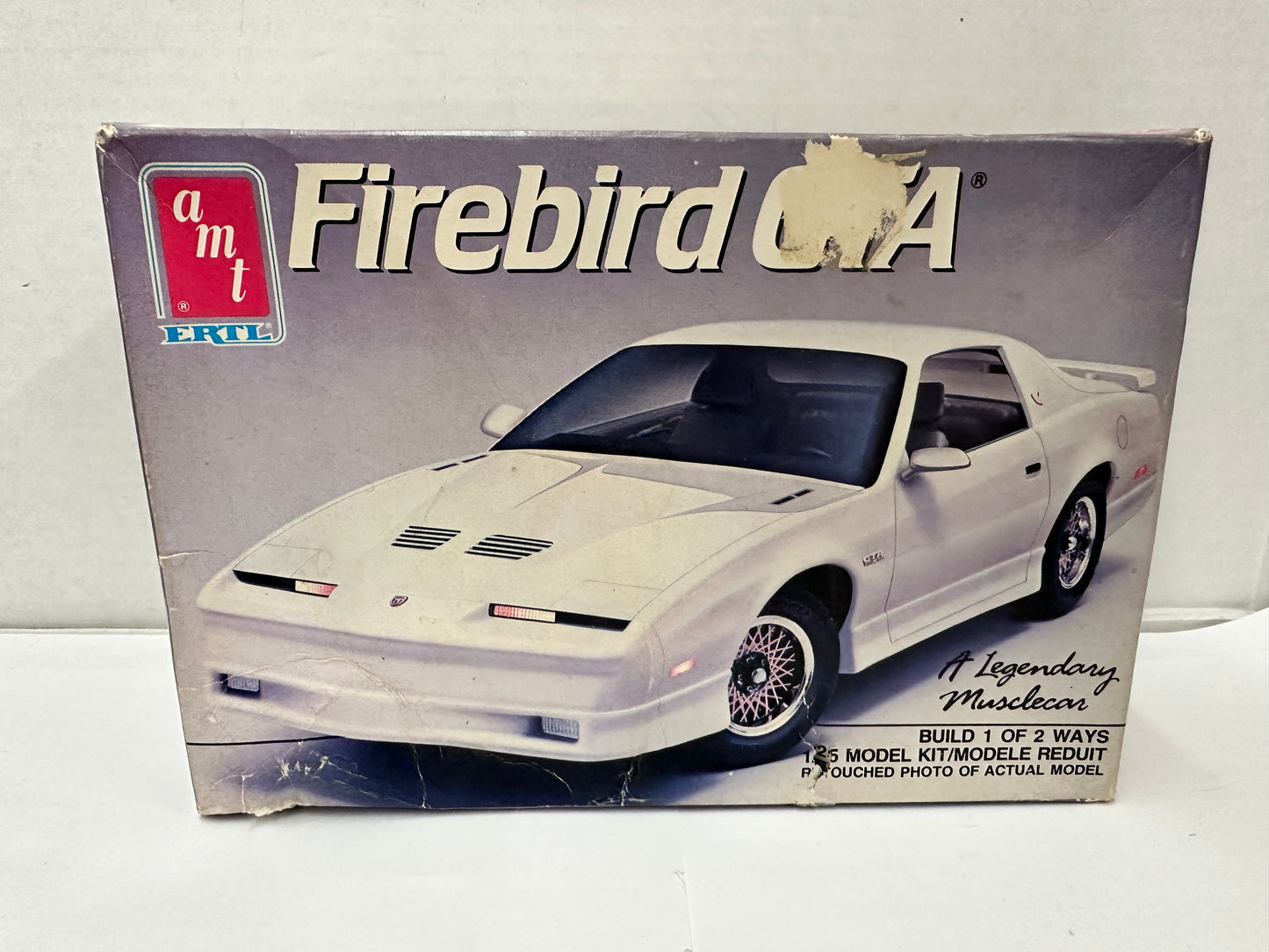 Vintage 1988 AMT FireBird GTA 1/25 Plastic Model Kit Open