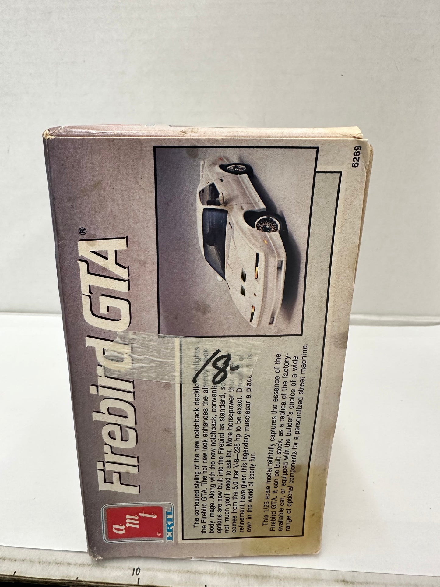 Vintage 1988 AMT FireBird GTA 1/25 Plastic Model Kit Open