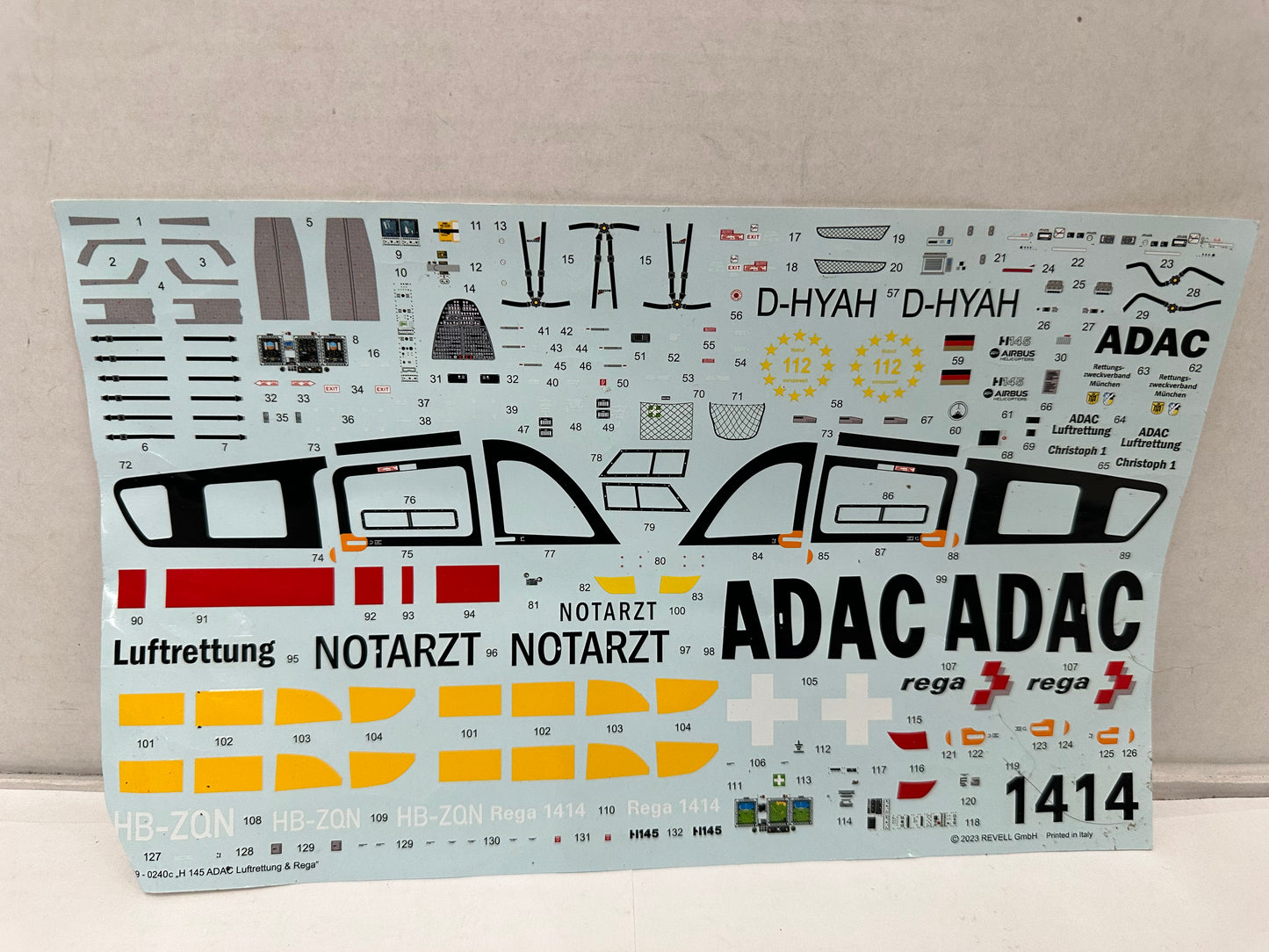 Revell -  Eurocopter H 145 ADAC/REGA, 1/32, 04969 No Box