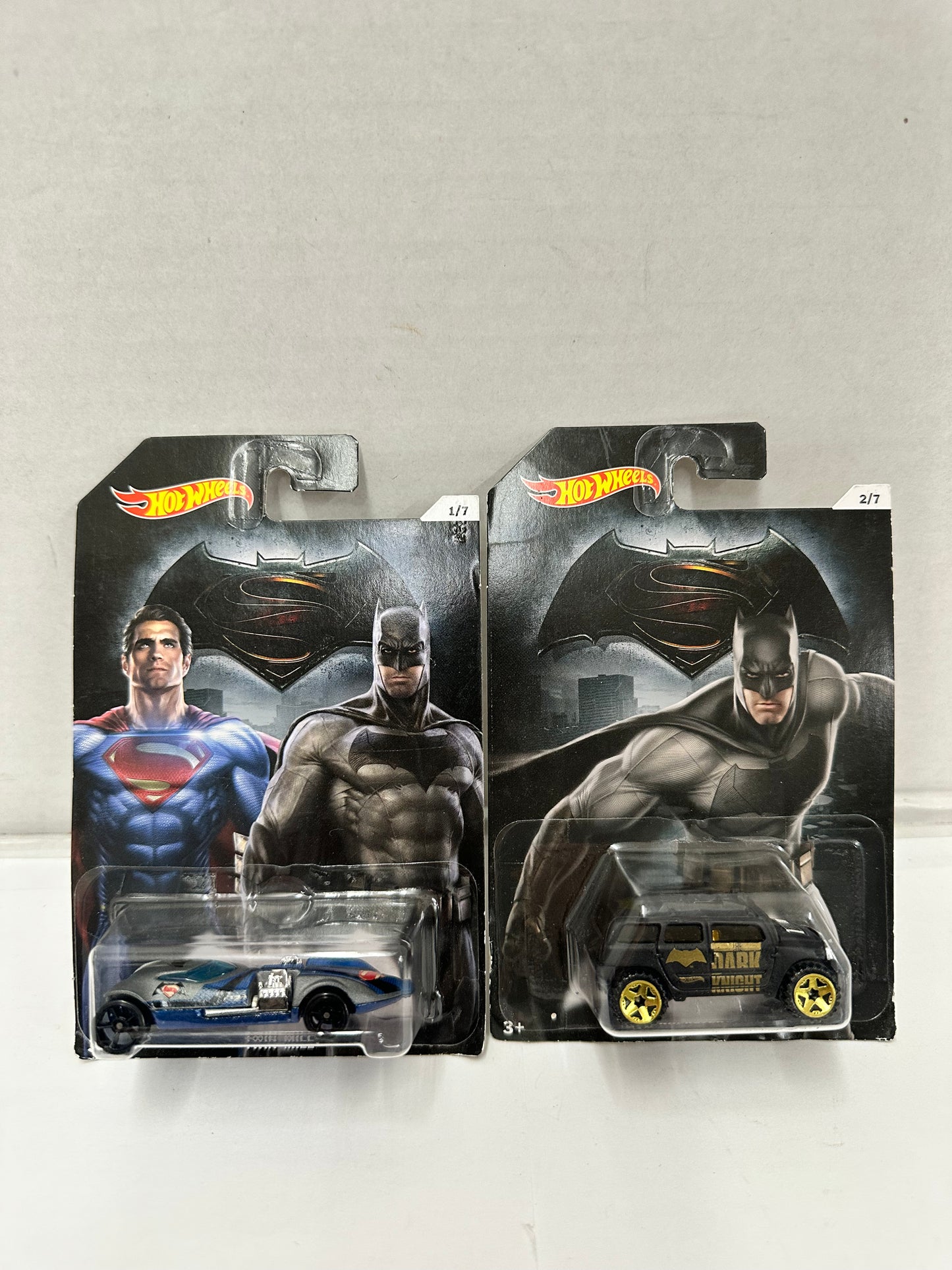 Dawn Of Justice Batman v Superman Hot Wheels 7 Cars  2015 COMPLETE Set