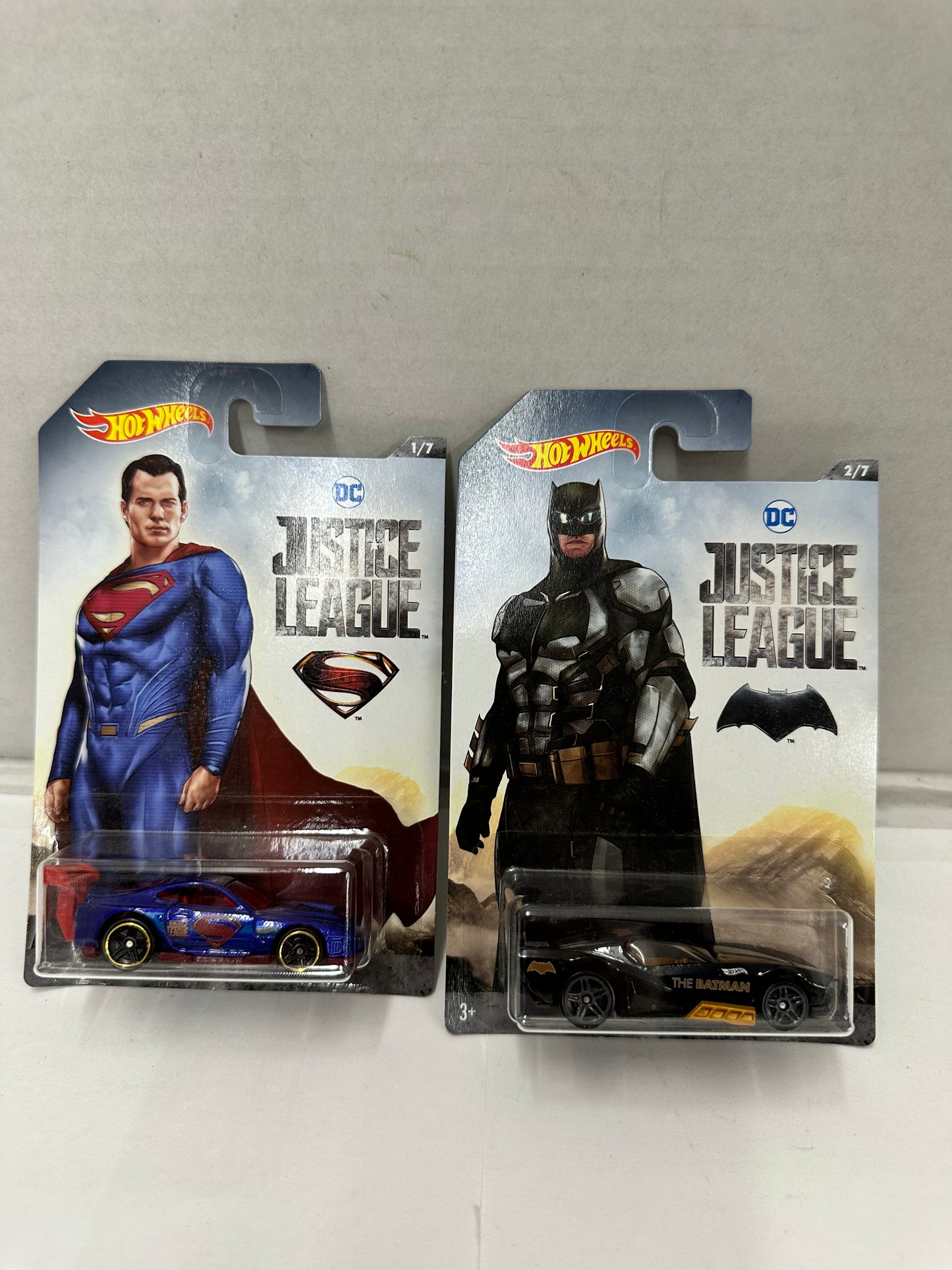 2017 MATTEL Hot Wheels DC Comics Justice League Complete Set Of 7 Cars
