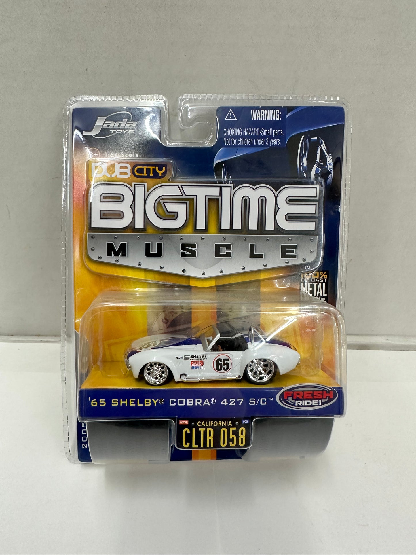Jada Toys 1:64 Bigtime Muscle 1965 Shelby Cobra 427 S/C White