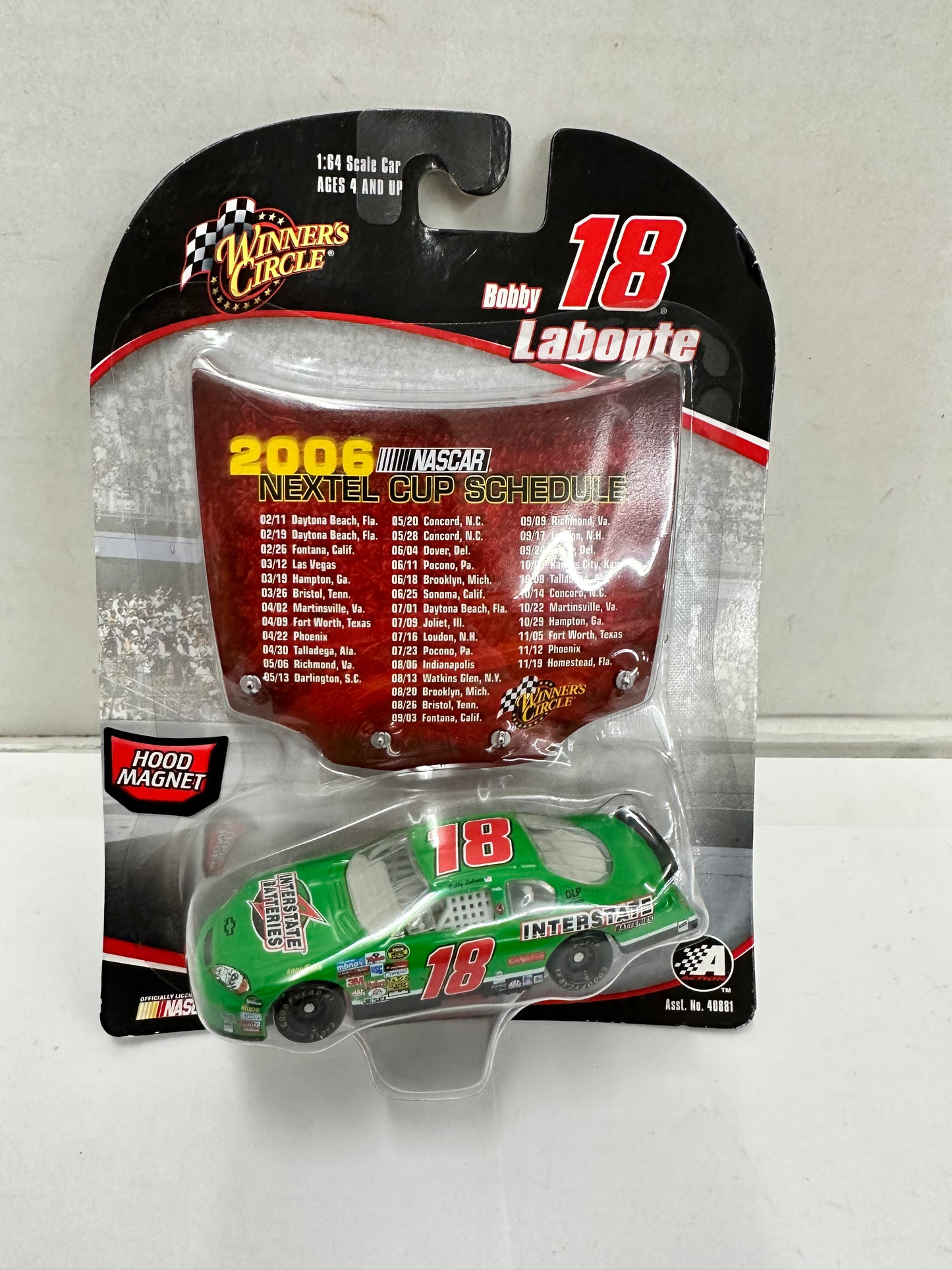 Bobby Labonte (JJ Yeley) 2006 Interstate Batteries 1/64 Winners Circle Diecast
