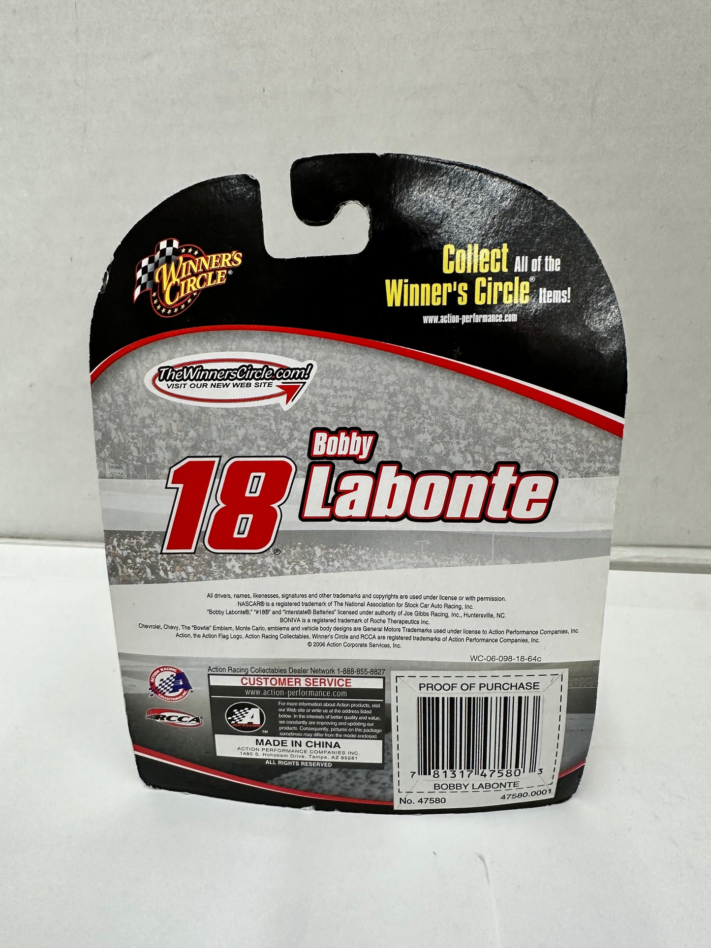 Bobby Labonte (JJ Yeley) 2006 Interstate Batteries 1/64 Winners Circle Diecast