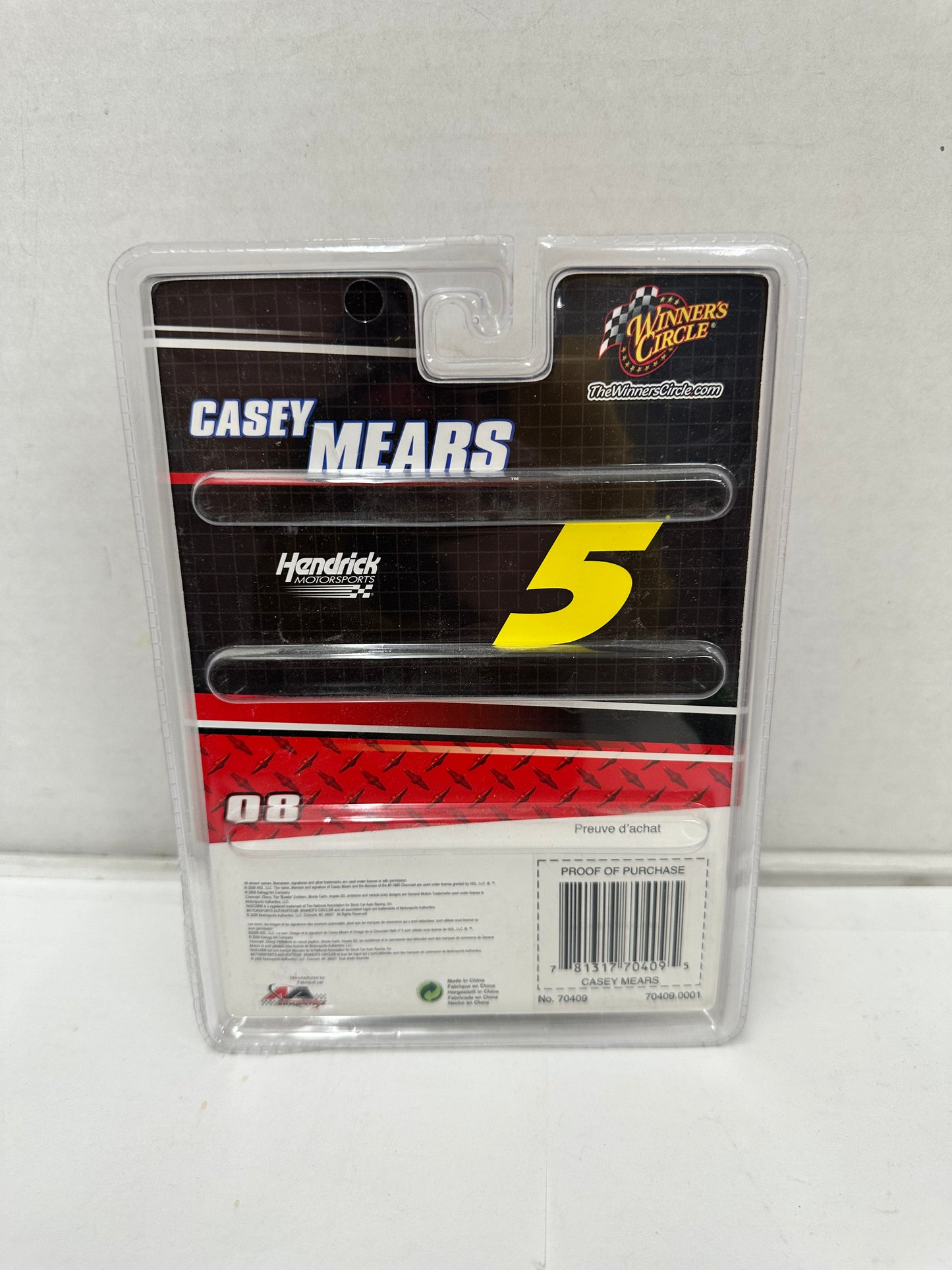 NASCAR Winners Circle Casey Mears #5 Hendrick Motorsports 1:64 Diecast Kelloggs
