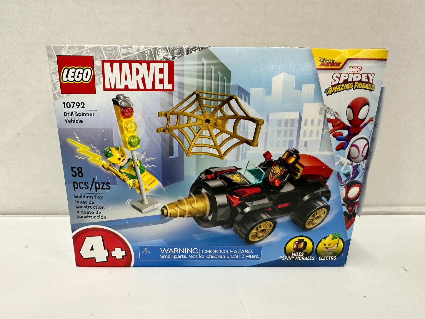 LEGO Marvel Spidey and His Amazing Friends 10792 Drill Spinner Vehicle 58 pcs