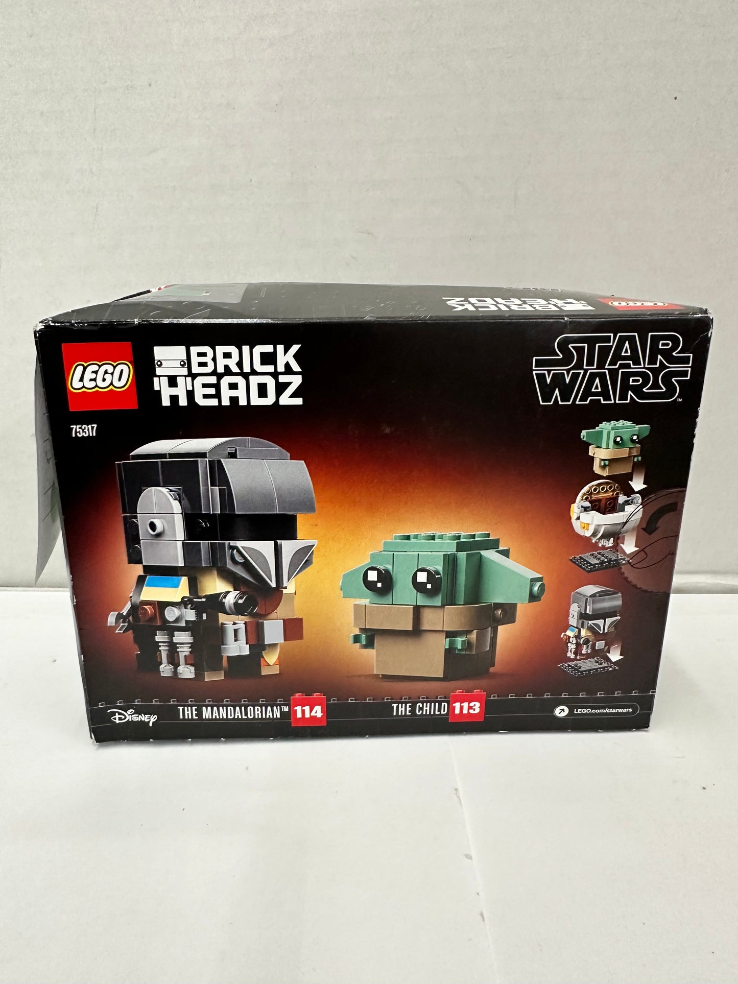 New LEGO Brick Headz Star Wars The Mandalorian & the Child 75317 Building Toy