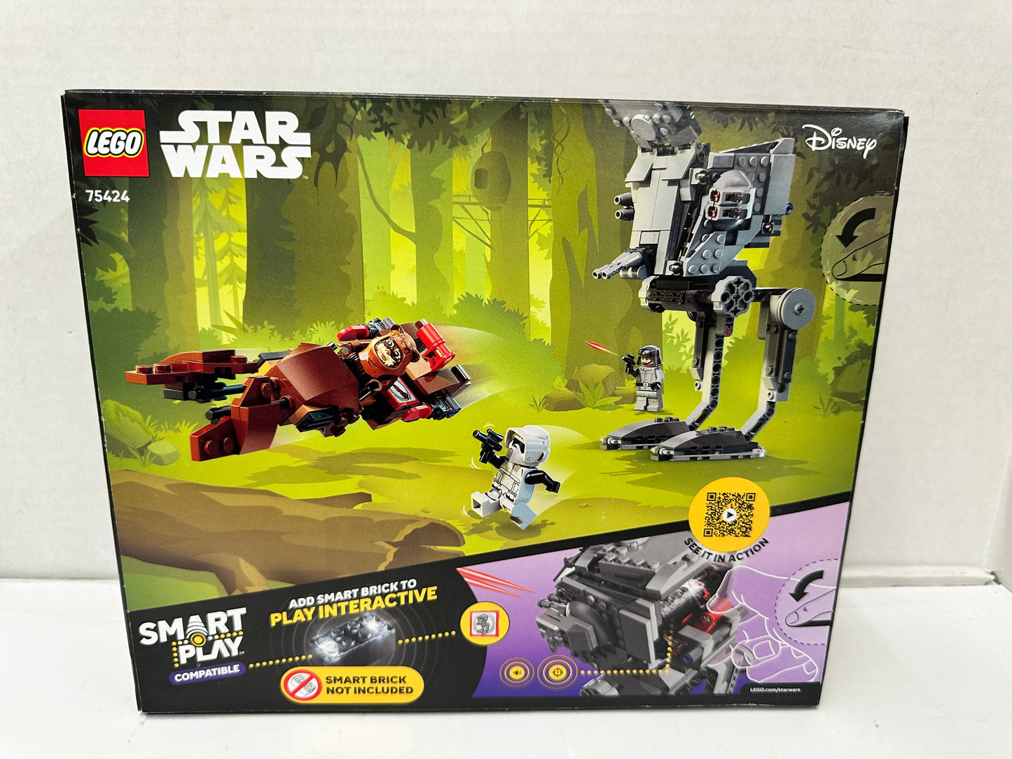 LEGO Star Wars SMART Play: AT-ST Attack on Endor Toy Building Set 75424