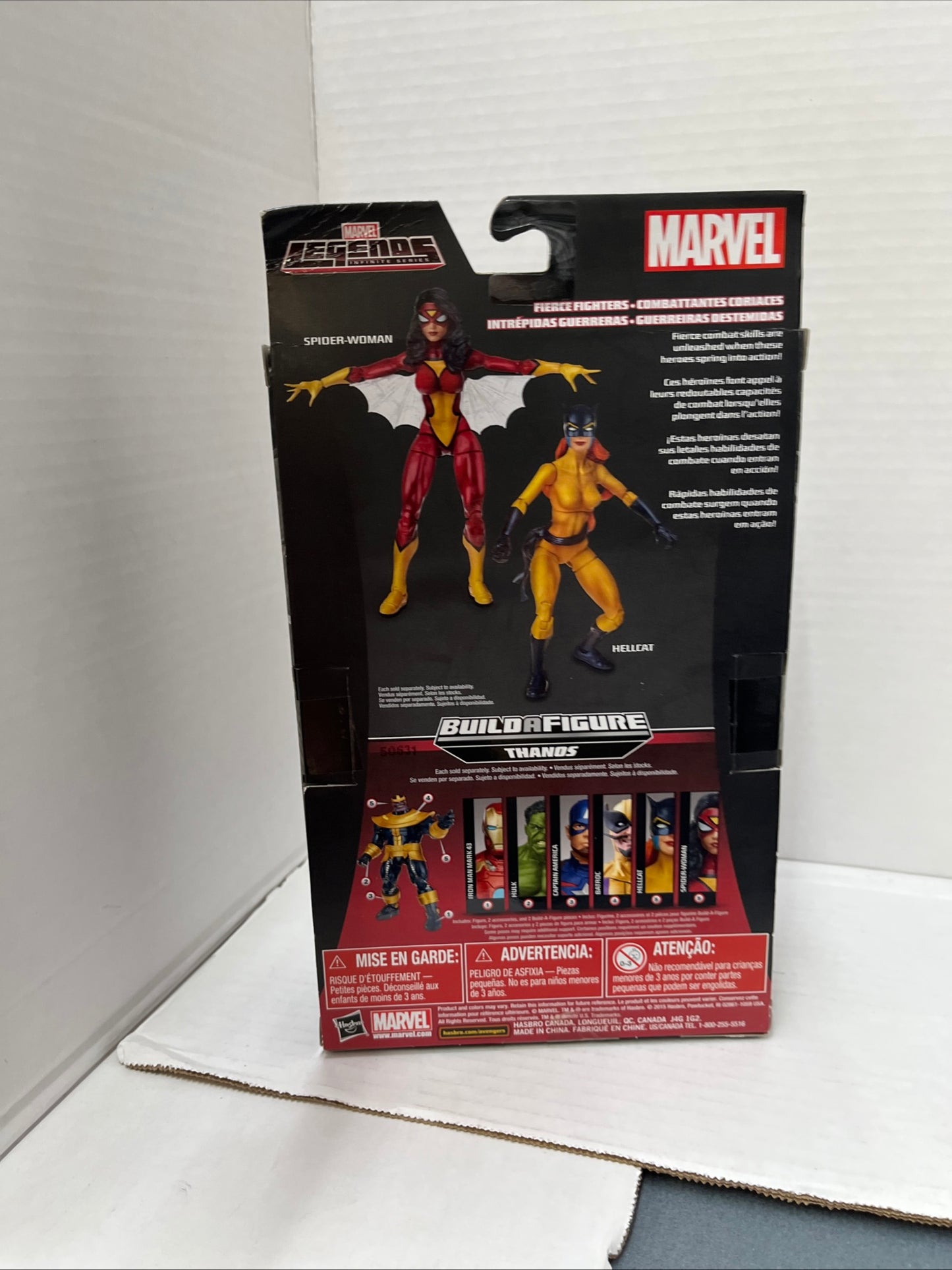 Marvel Legends Infinite Series Fierce Fighters SPIDER-WOMAN Red Suit THANOS BAF