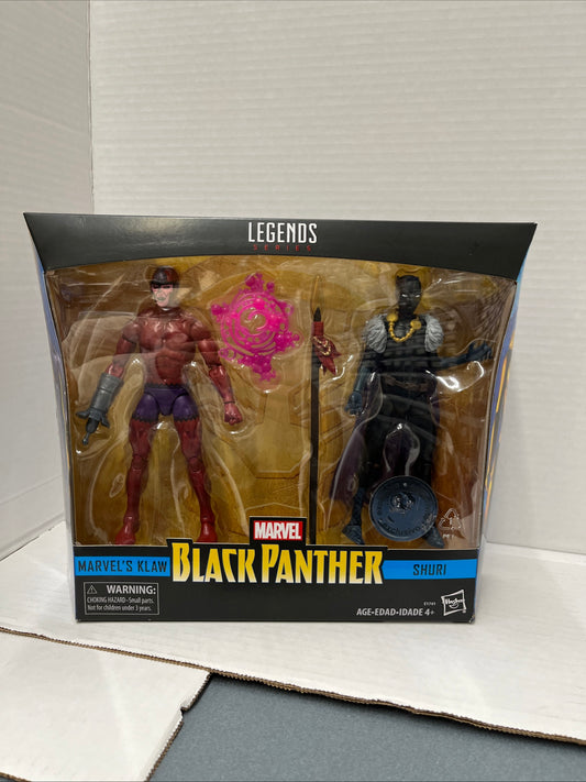 Marvel Legends Black Panther Klaw & Shuri 2-Pack Figures Toys R Us Exclusive