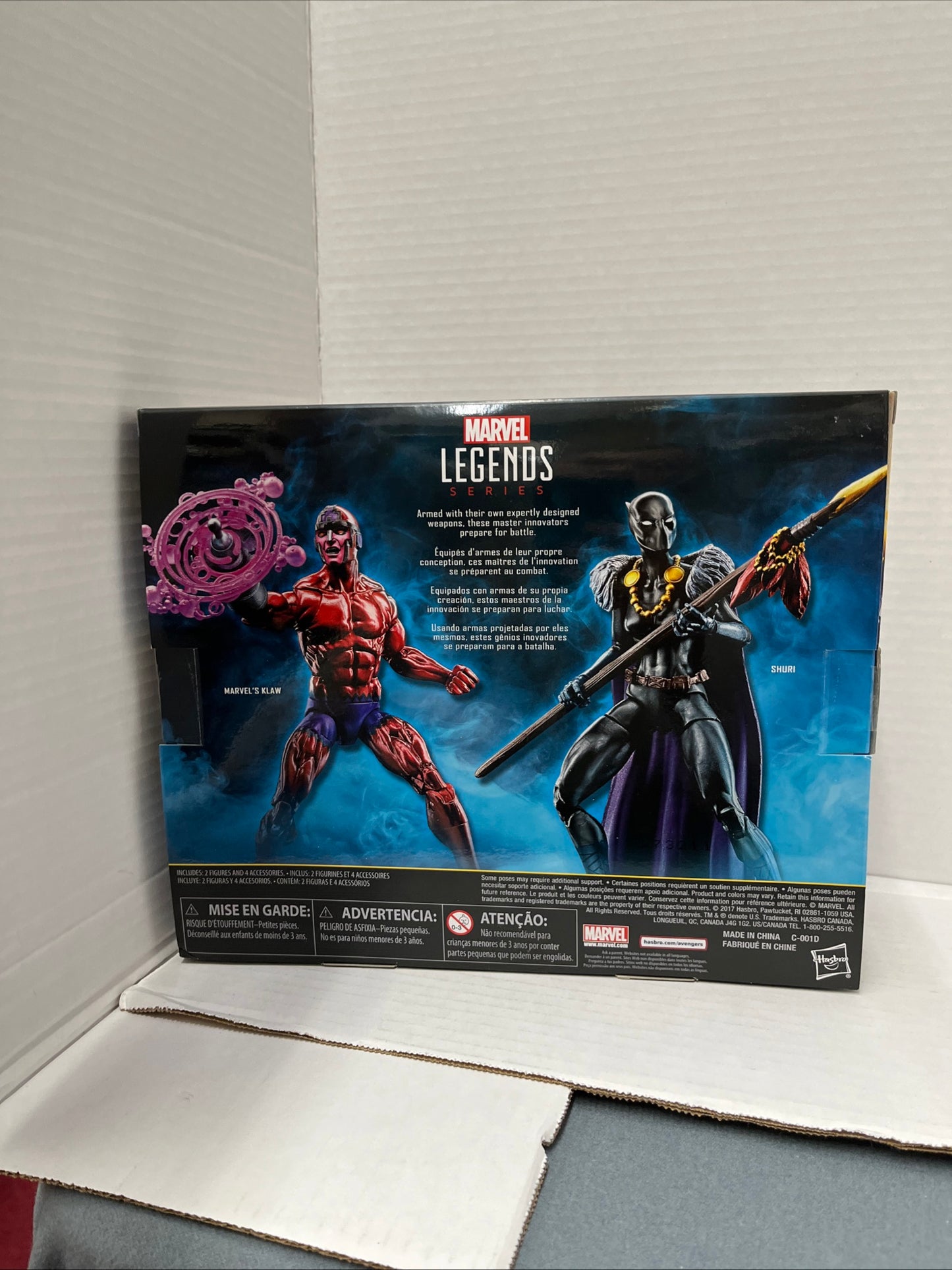 Marvel Legends Black Panther Klaw & Shuri 2-Pack Figures Toys R Us Exclusive
